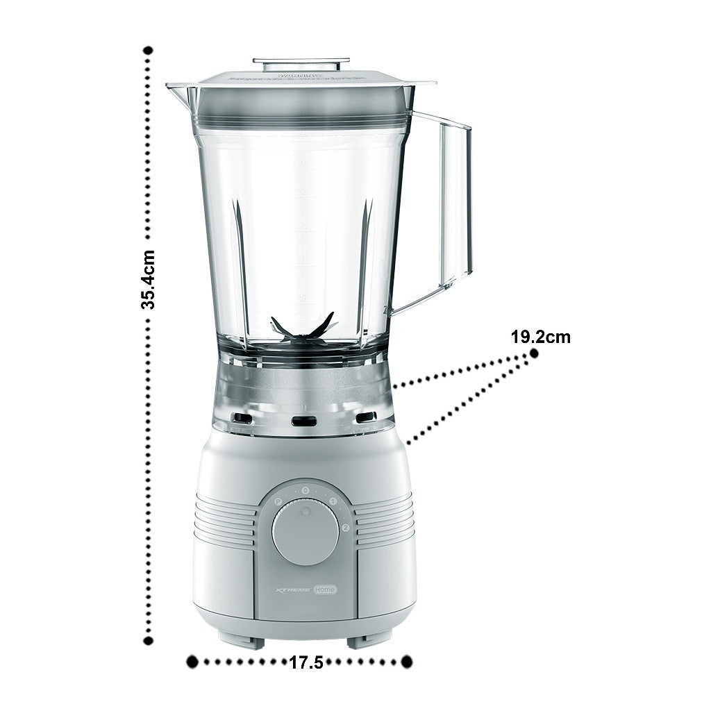 Xtreme 1.25L Electric Juice Blender w/ Anti-slip rubber feet 2 Speed with Pulse Function