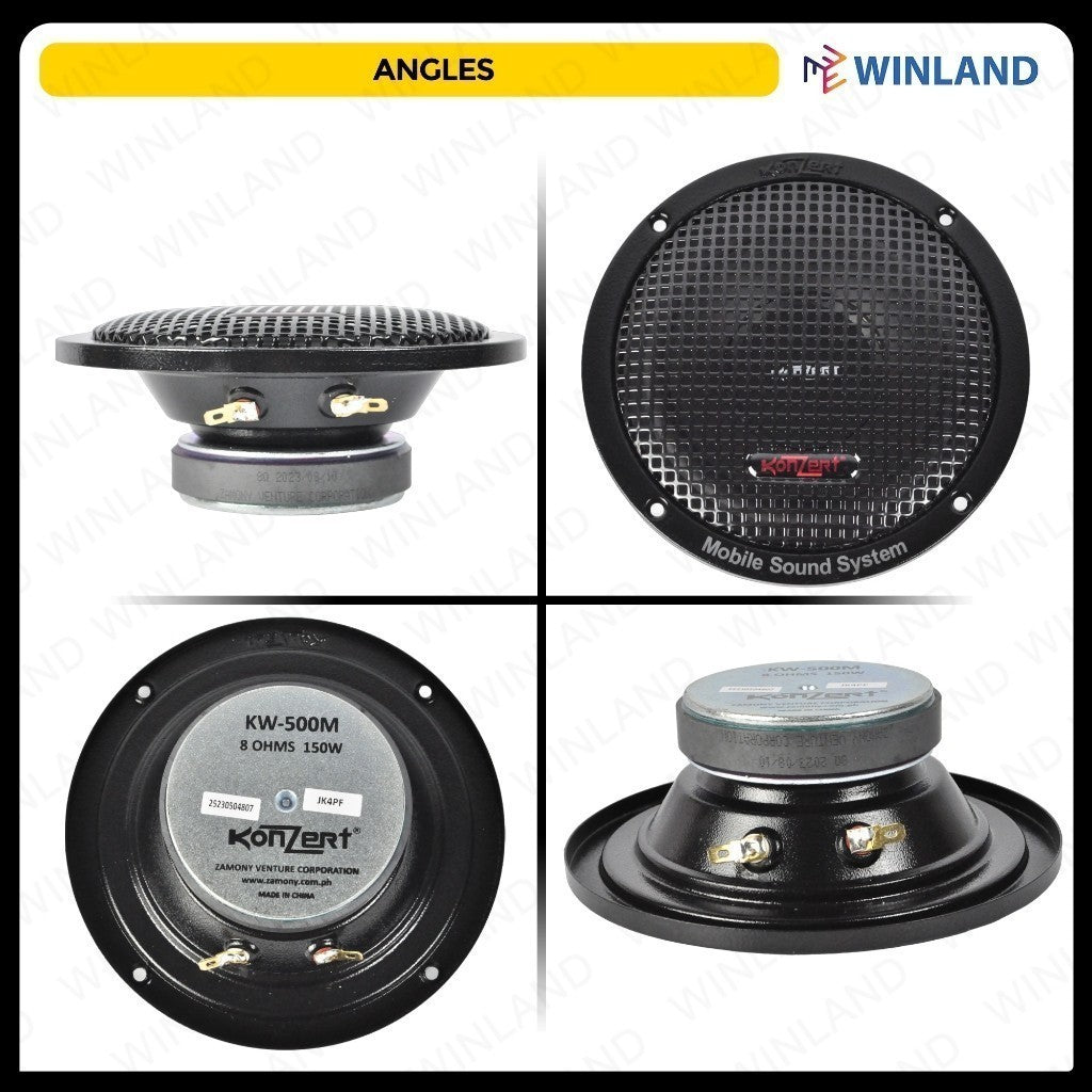 Konzert 5inch Professional Hi-Fi Midrange KW-500M (1)piece per order