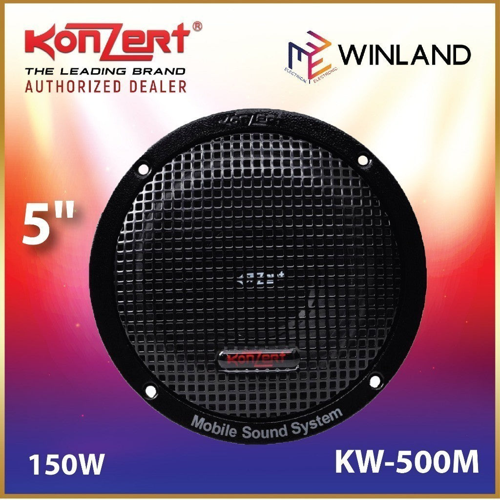 Konzert 5inch Professional Hi-Fi Midrange KW-500M (1)piece per order