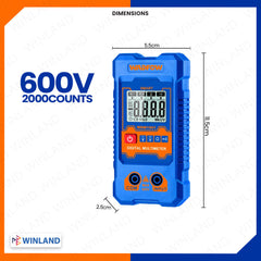 Wadfow by Winland 3PCS/SET Test Kit Voltage Detector, Digital Multimeter & AC Clamp MeterWAD-HT