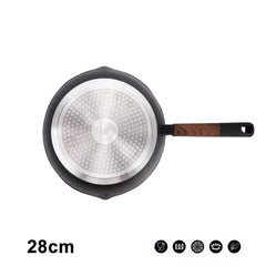 Eurochef by Winland 28cm Non-stick Marble Frying Pan Forged Aluminum Cookware Spout Series EC03