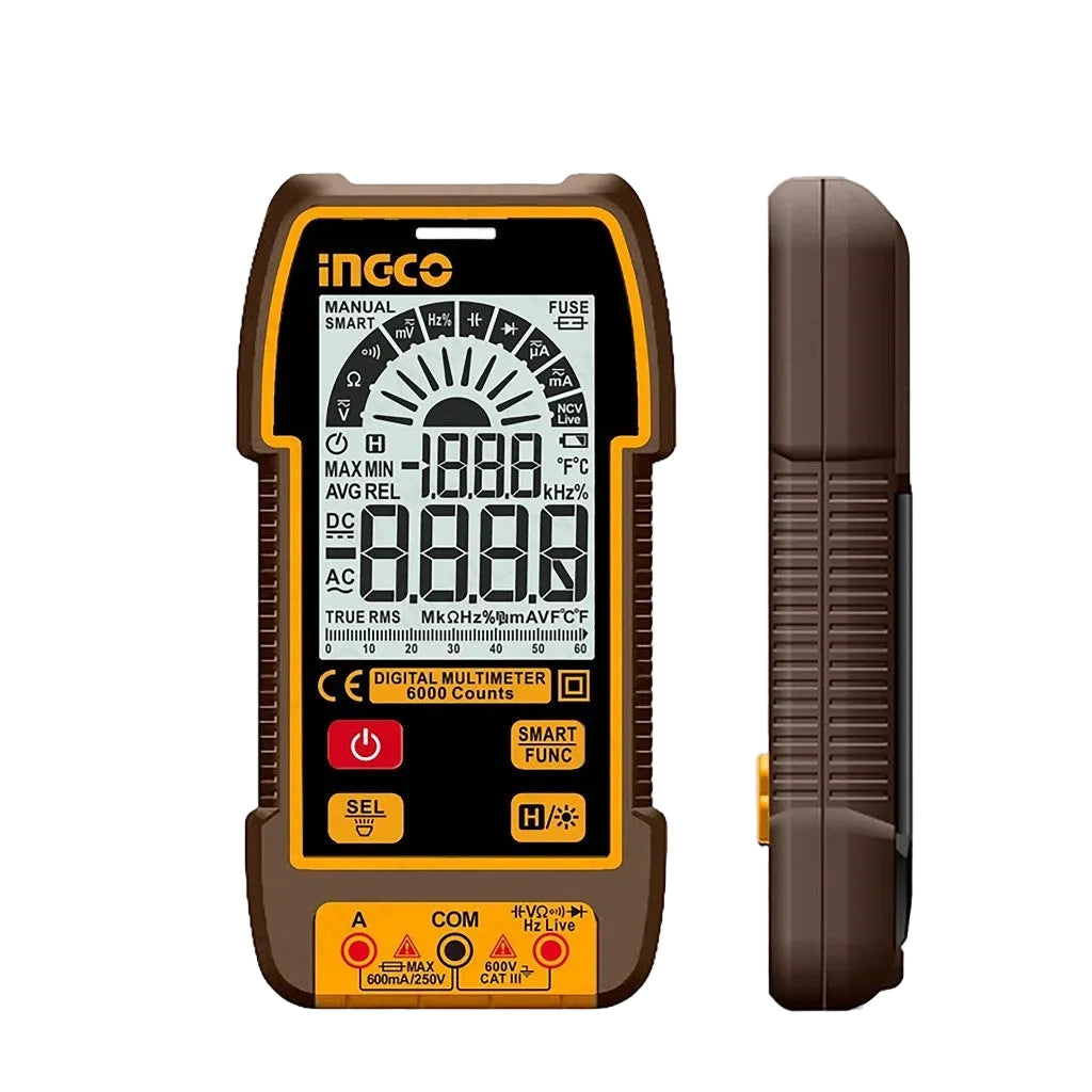 Ingco by Winland TRUR RMS 6000 Counts Digital Meter Multimeter Multi Tester CAT.III 600V DM16004