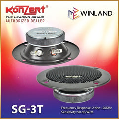 Konzert by Winland 1pc 3 Inch Professional Hi-Fi Tweeter 100W Speaker Sound SG-3T
