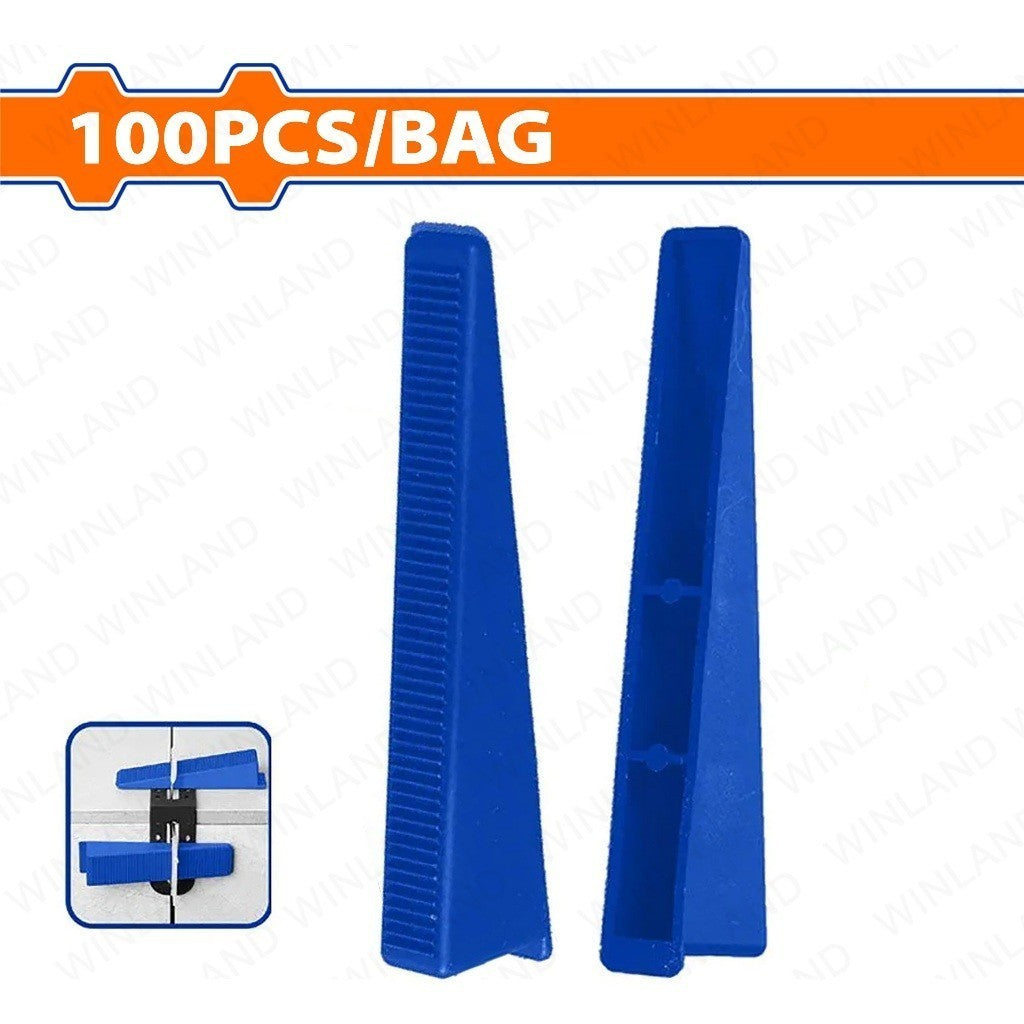 Wadfow  100pcs Floor Tile Levelers Tile Spacers Anchor SOLD PER PACK WXZ4001-Blue WAD-HT