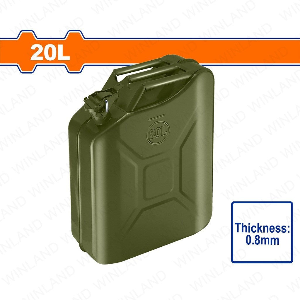 Wadfow by Winland 20L 36x17x47cm Vertical Jerrican Metal Can Heavy Duty Use for Construction WQY1320