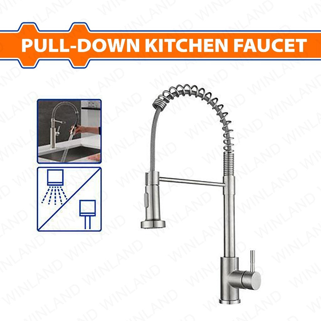 Wadfow by Winland Hot/Cold 360° Rotating Adjustment Pull-Down Kitchen Faucet WZD4504 WAD-HT