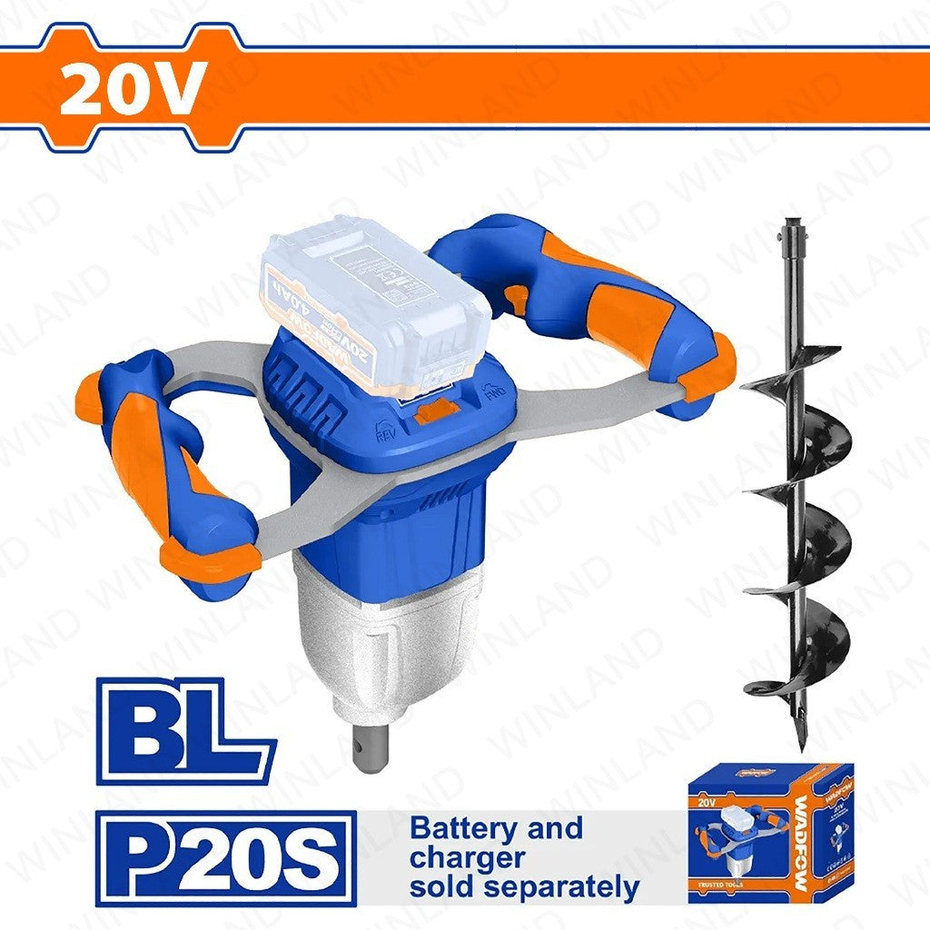 Wadfow by Winland 20V Lithium-Ion Earth Auger Brushless Motor (No-load speed: 0-125rpm) WQE15801