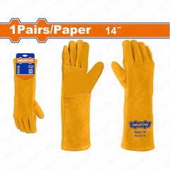 Wadfow by Winland 14inch Safety Gloves / Reinforced Stitching Welding Leather Gloves WLG2114 WAD-HT