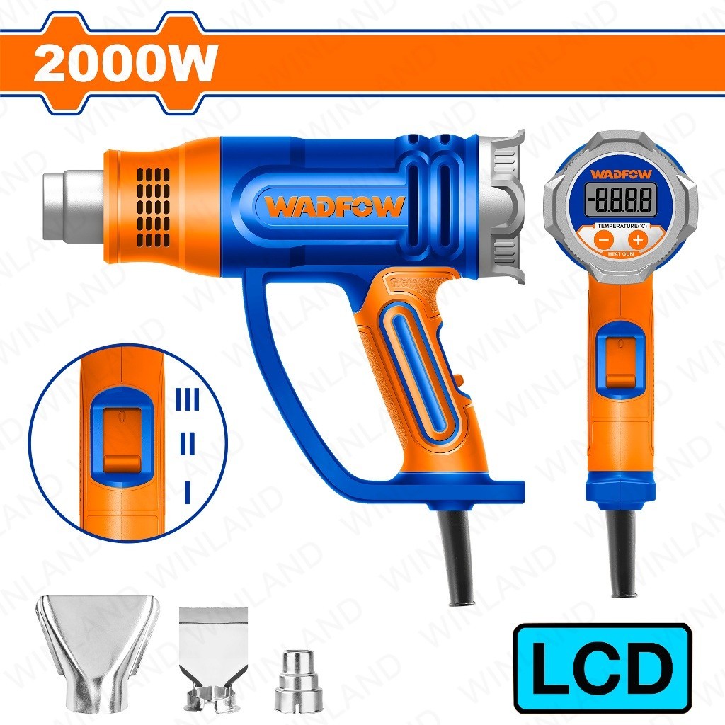 Wadfow by Winland Hot Air Blower Heat Gun Blower Bottle Plastic Shrink Heater Sealer WHG1530 WAD-PT