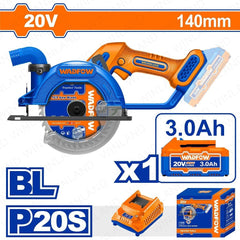 Wadfow by Winland P20S/20VLithium-Ion Cordless Circular Saw with & without Battery & Charger WAD-CT