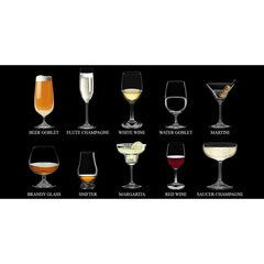 Crysalis Stemware CRY-BW23/2 Burgundy Glass Cocktail Glass 643mL/23oz Set of 2