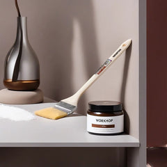 Wadfow 1.5in(38mm)|2in(50mm)|2.5in(63mm) Curved tip Paint Brush For Oil-Based With Wooden Handle