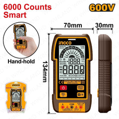 Ingco by Winland TRUR RMS 6000 Counts Digital Meter Multimeter Multi Tester CAT.III 600V DM16004