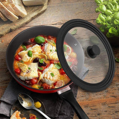 Masflex by Winland Small & Big Tempered Glass Lid with Silicone Rim