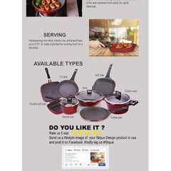 [4897]Signature by Slique Die-Cast Aluminum Forged Non stick 18cm Sauce Pan SLQ-SGS-18