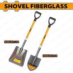 Ingco by Winland Steel Square / Round Shovel with Fiberglass Handle ING-HT