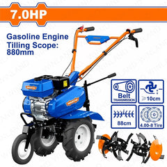Wadfow by Winland 170F(7.0HP) Gasoline Engine Agricultural 3-Wheel Tiller Cultivator WTL2A75 WAD-PT