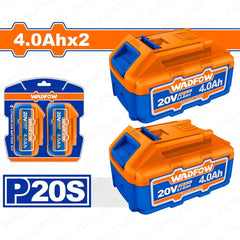 Wadfow by Winland 2PCS/SET P20s/20v Lithium-Ion Battery Pack For Cordless Power Tool 4.0Ah WOS240685