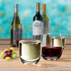 Crysalis Stemware CRY-SW18/2 Long Drink Glass, Stemless Wine Glass 510mL/18oz Set of 2