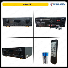Konzert by Winland 500W x 2 Karaoke Amplifier with USB/SD, FM Radio, Bluetooth & RC AV-603R+