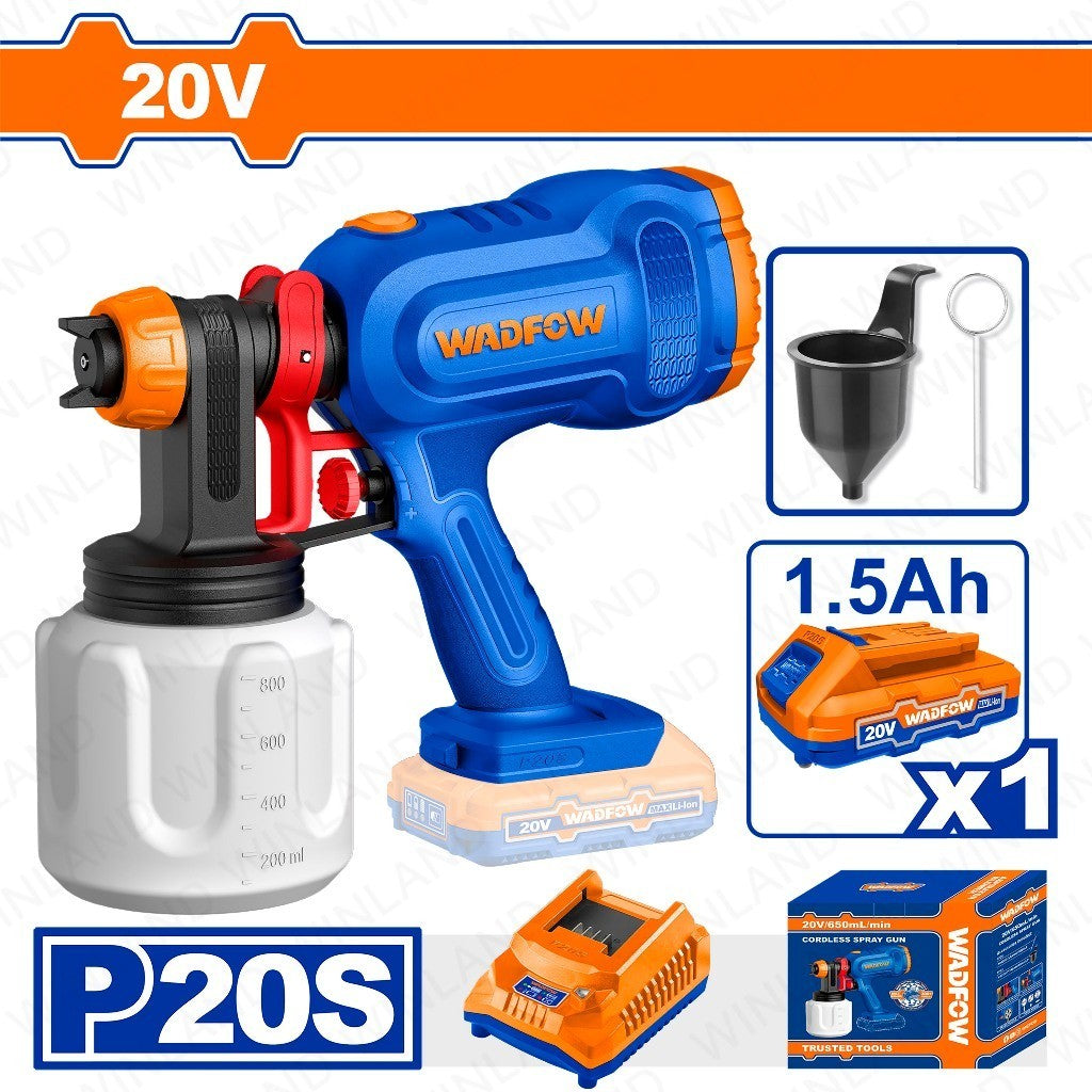 Wadfow by Winland P20S/20V Lithium-Ion Cordless Spray Paint Gun WSU30662 / WSU3066 WAD-CT