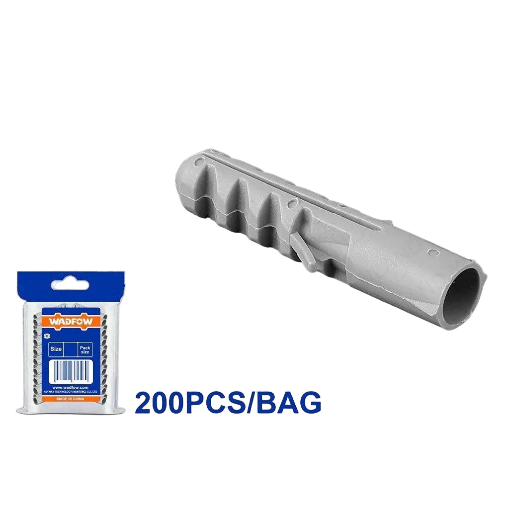 Wadfow by Winland Fish Plastic Anchor 5mm-10mm Screw Drywall Fixing Gripper Plug Tube SOLD PER PACK