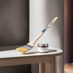 Wadfow 1.5in(38mm)|2in(50mm)|2.5in(63mm) Curved tip Paint Brush For Oil-Based With Wooden Handle