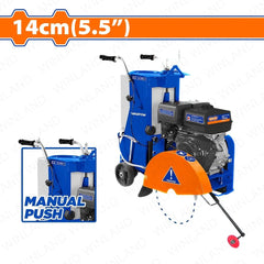 Wadfow by Winland Gasoline Floor Saw 14cm/5.5in Manual Push Concrete Pavement Saw WQF2A16 WAD-PT