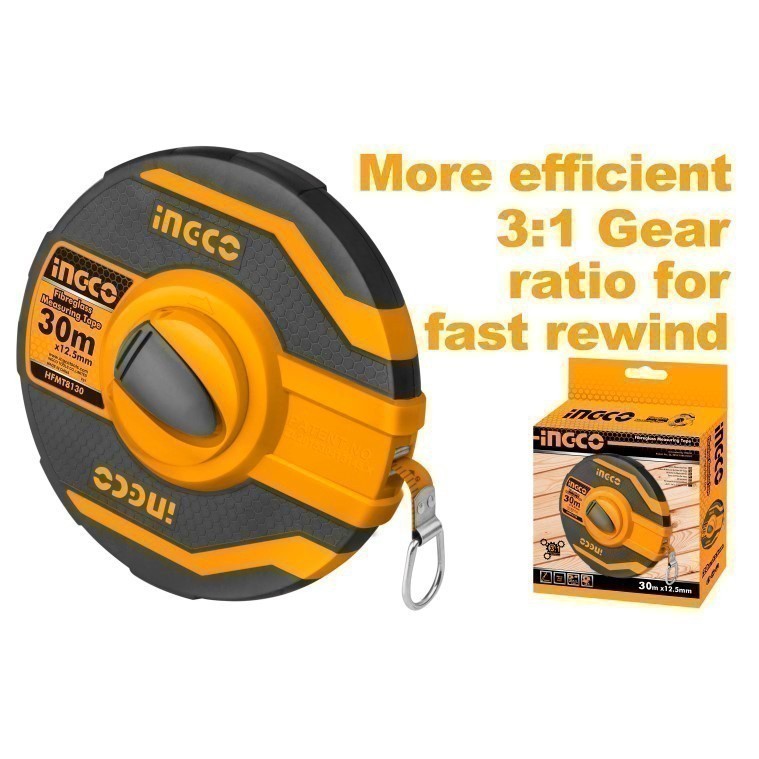 Ingco Ingco Fiberglass Measuring Tape 30m HFMT8130 ING-HT