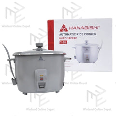 Hanabishi by Winland Rice Cooker 1.8L serves 10 cups Glass Cover Non-stick Ceramic Pot HHR18CERC