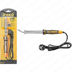 Ingco by Winland Electric Soldering Iron with Flat Curved Tip And Steel Holder 60W SI0368 ING-HT
