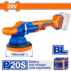 Wadfow by Winland P20S/20V Lithium-Ion Brushless Motor Cordless Polisher WHL2B15 WAD-CT