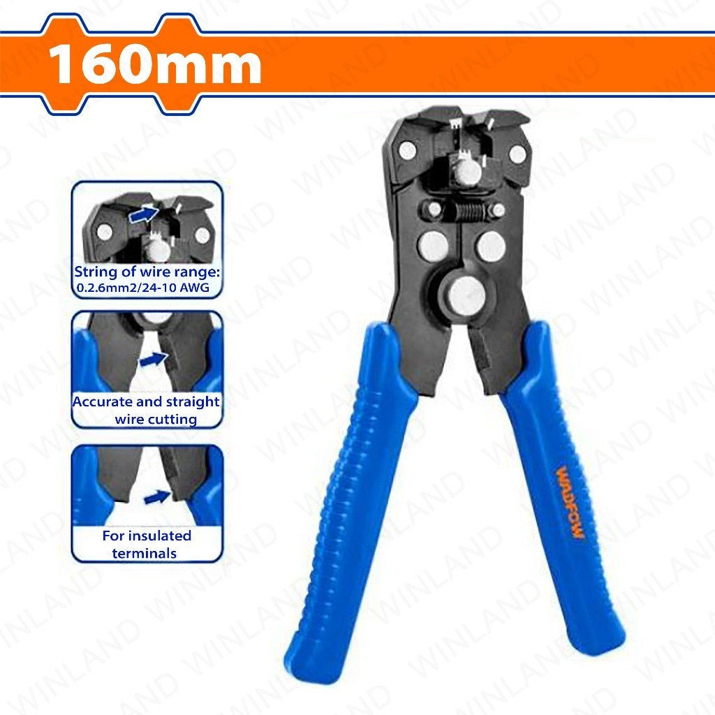 Wadfow by Winland 160mm / 0.2-6mm(24-10AWG) Automatic Wire Stripper WBQ3606 WAD-HT