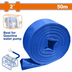 Wadfow 2-Inch PVC Lay Flat Hose For Motor Pumps 50m-100m WPFH0205 | WPFH0210 (WHT)