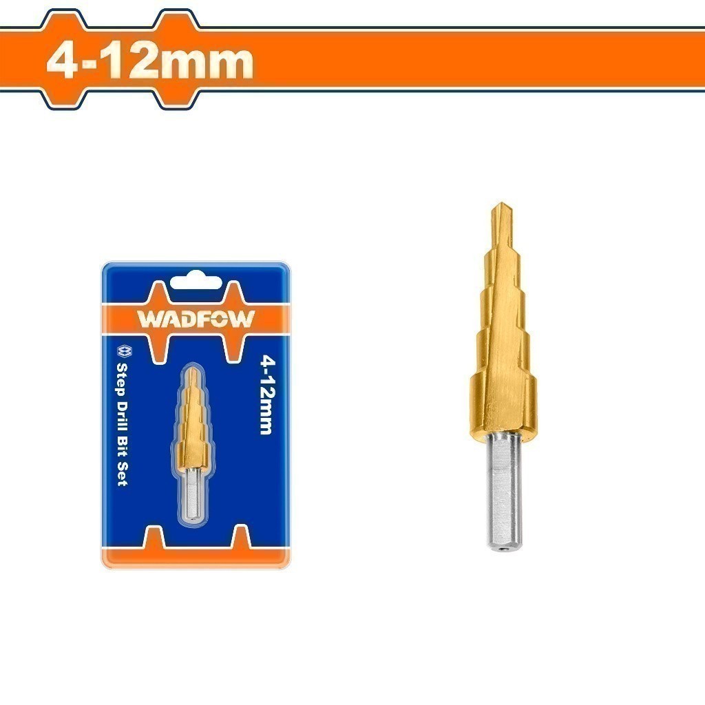 Wadfow Step Drill Bit Cone Drill Bits High Speed Steel 4-12mm / 4-20mm 4-32mm(SOLD PER PIECE) WAD-HT