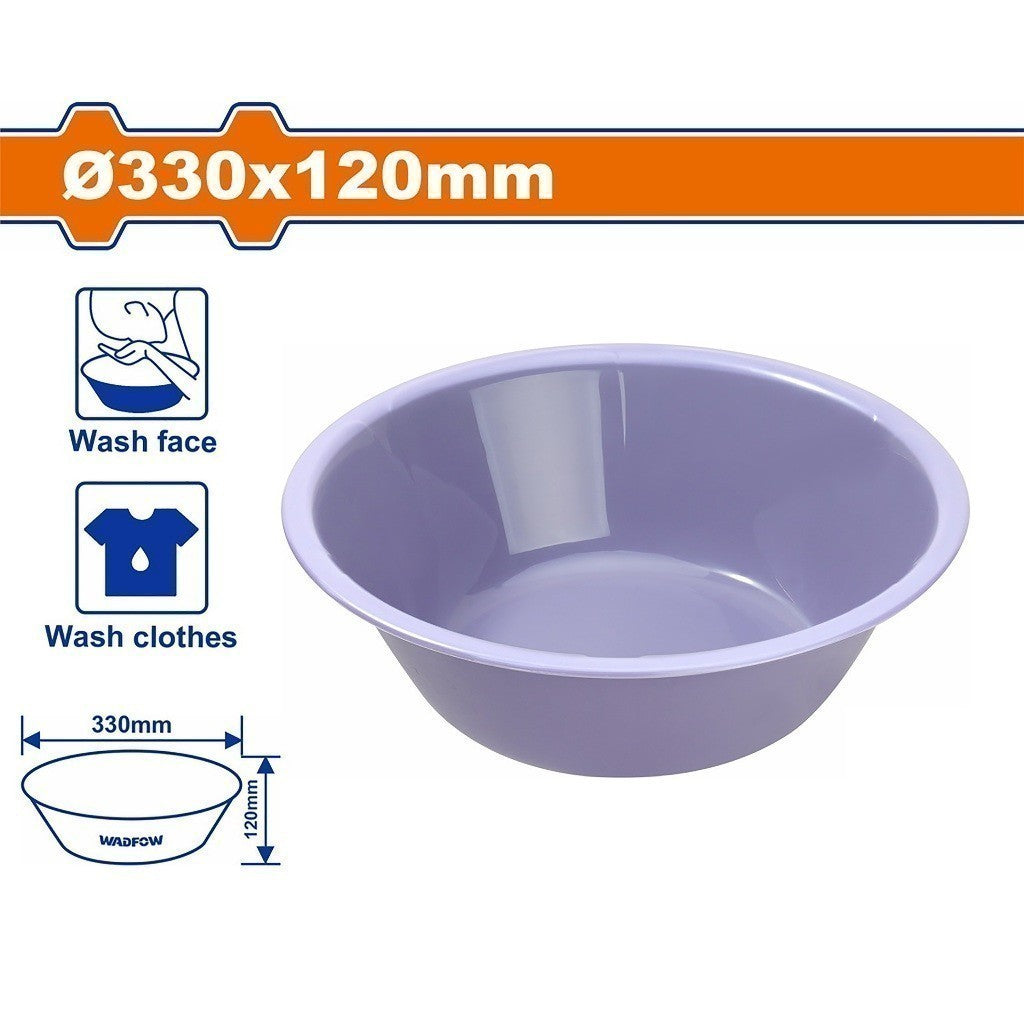 Wadfow Plastic Wash Basin F-330 x 120mm; F-390 x 130mm (-20°C~120°C) WPY1333 | WPY1339 (WHT)