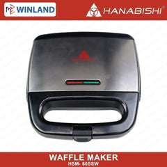 Hanabishi by Winland Waffle Maker Waffle Toaster Non-Stick Pan Stainless Steel Body HSM80SSW