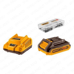 Ingco by Winland P20S/20V Lithium-Ion Compact Brushless Cordless Drill 55NM CDLI205582 | CDLI205581