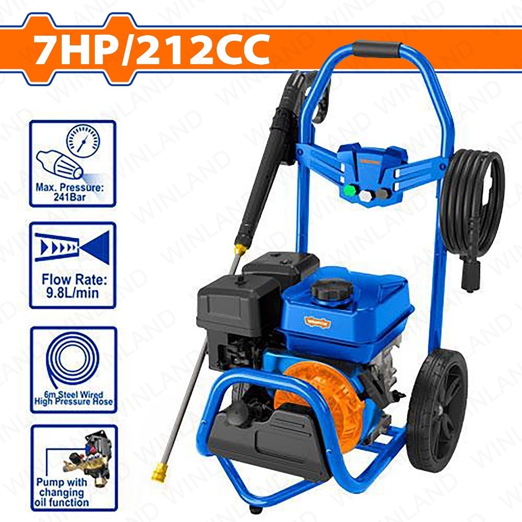 Wadfow by Winland Gasoline Pressure Washer 7.0HP (Max Pressure: 241Bar (3500psi) WGPS2A32 WAD-PT