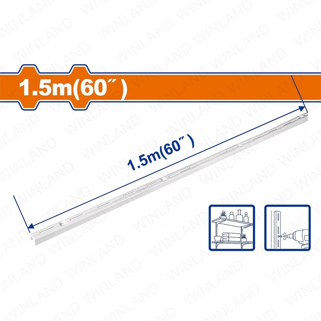 Wadfow by Winland 1.6mm Thick Heavy Duty Shelf Track Brackets for Shelf Track Insert SOLD PER PIECE