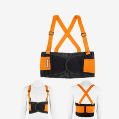 Wadfow Work Lumber Belt With Handles Back Support Belt Medium, Large, X-Large (WHT)