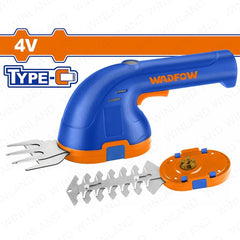 Wadfow by Winland 4V (Type-C) Lithium-Ion Garden Shear 0-1100rpm Speed for Gardening Tools WJC1504