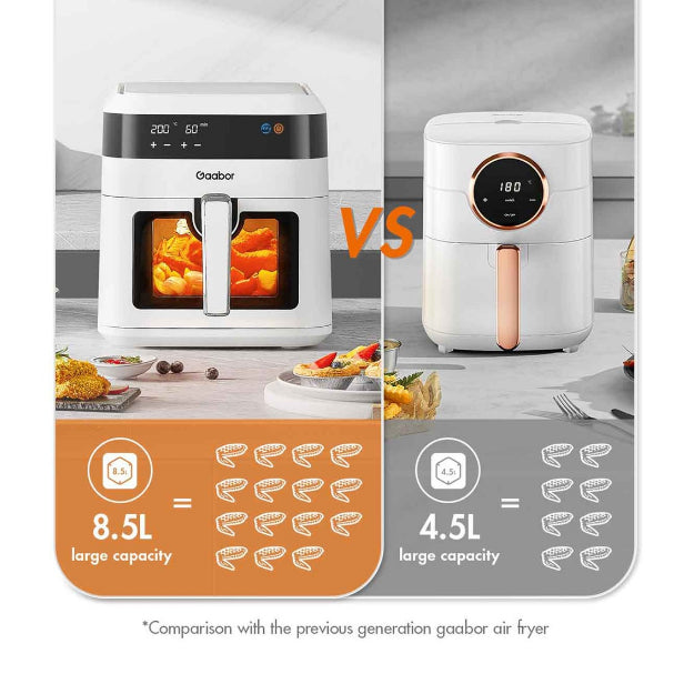 Gaabor 8.5 Liter Airfryer Transparent Viewing Window Air Fryer