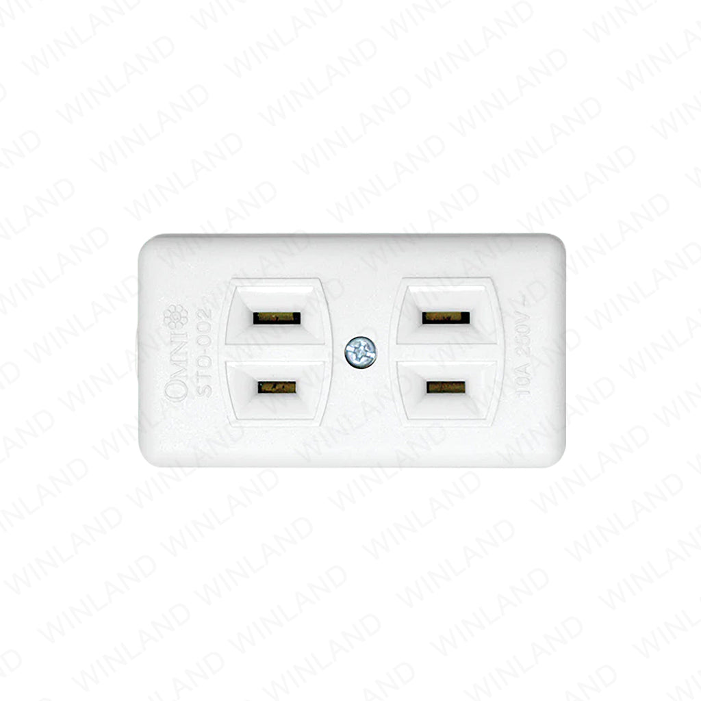 Omni by Winland 2-Gang / 3-Gang / 4-Gang Spring Type Outlet 10A | 250V STO-002, STO-003 & STO-004