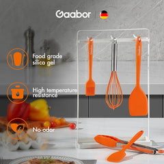 Gaabor 5 pieces Kitchen Utensil and Gadgets Silicone Rubber Kitchen Set