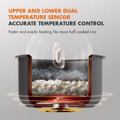 Gaabor 3L Intelligent Digital Rice Cooker w/ Steamer24-hour Reservation Non-Stick Coating