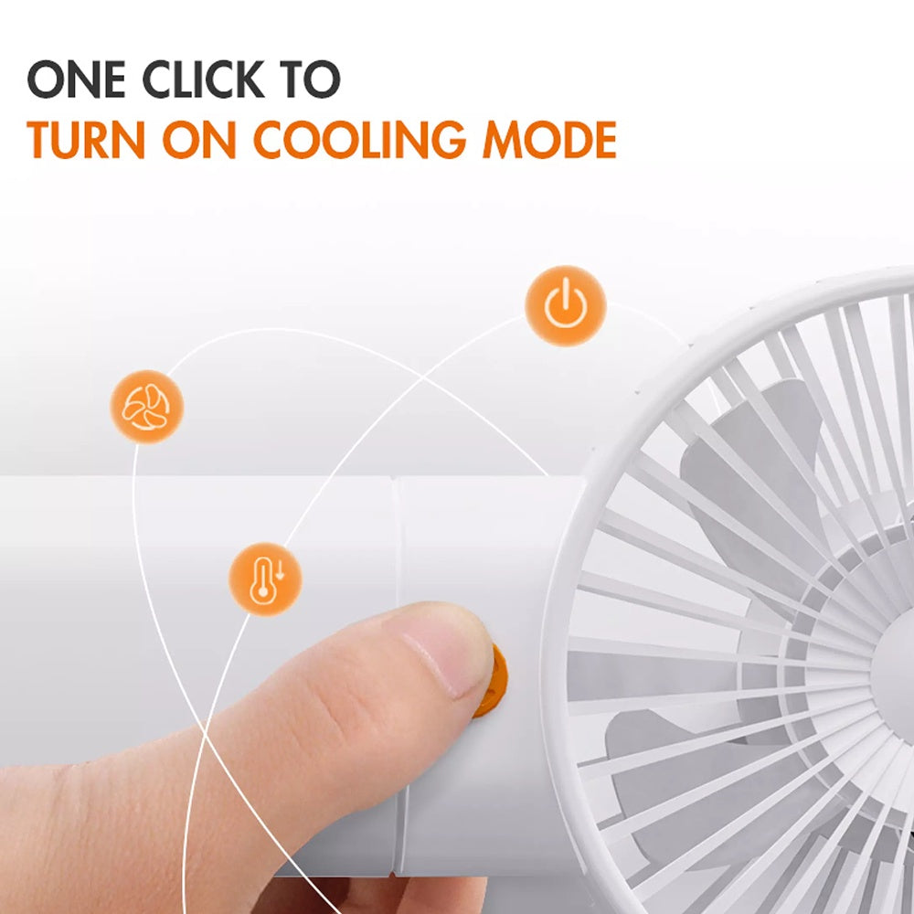 Gaabor Hand-held Fan Portable Mini Fan USB Rechargeable Handy Pocket Cooling Fan