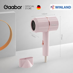 Gaabor Hair Dryer w/ Blue-Light Technology, Overheating Protection, Wind Adjustment