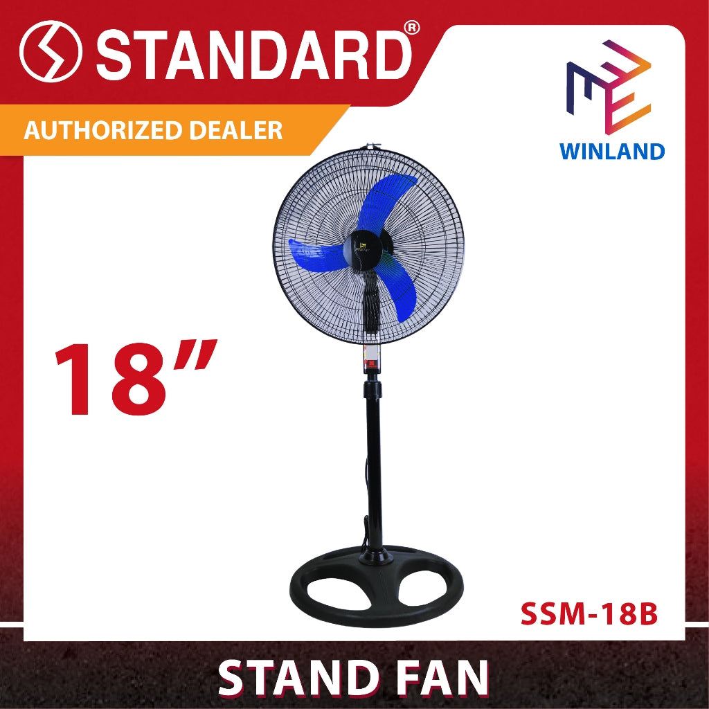 Standard Appliances by Winland 18 Inches Stand Fan | Electric Fan SSM18B
