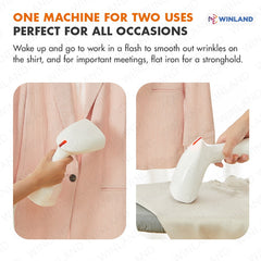 Gaabor Hanging Iron Wet & Dry Handheld Ironing Machine with Removable Brush 300ml 1300W